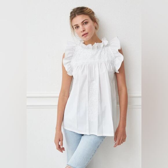 Mi Golondrina Olivia Ruffle Blouse - Picture 1 of 4